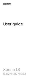 Sony Xperia L3 manual. Tablet Instructions.
